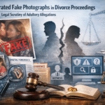 AI fake photographs divorce case evidence scrutiny