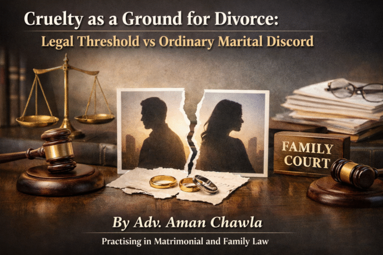 Cruelty as a Ground for Divorce: Legal Threshold vs Ordinary Marital Discord