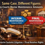 interim vs final maintenance in India explained