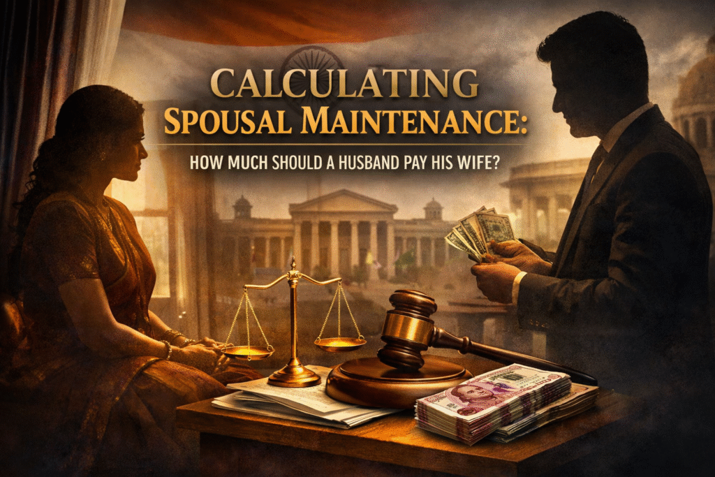 wife maintenance calculation India explained through judicial assessment assessment of spousal support under family law