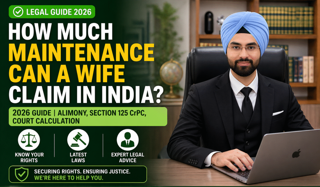 Lawyer explaining maintenance for wife in India – 2026 legal guide on alimony and court calculation