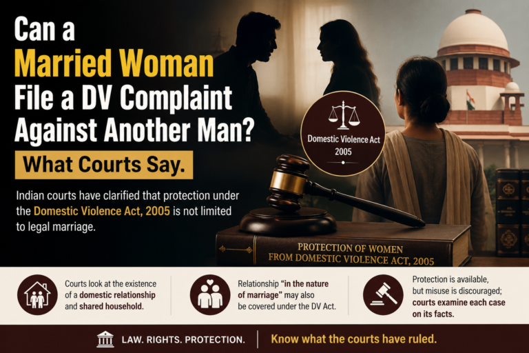Can a Married Woman File a DV Complaint Against Another Man? What Courts Say.