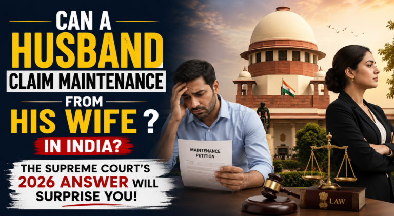 Can a Husband Claim Maintenance from His Wife in India? The 2026 Supreme Court Answer — Complete Legal Guide