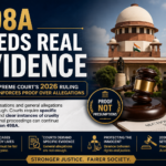 Legal awareness banner featuring the Allahabad High Court building, a judge's gavel, scales of justice, legal books, and a document stamped "INVALID." The banner highlights a 2026 Allahabad High Court ruling that Lok Adalat does not have jurisdiction to grant divorce decrees.