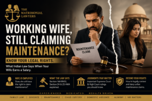 Working wife maintenance in India legal guide by Advocate Aman Chawla