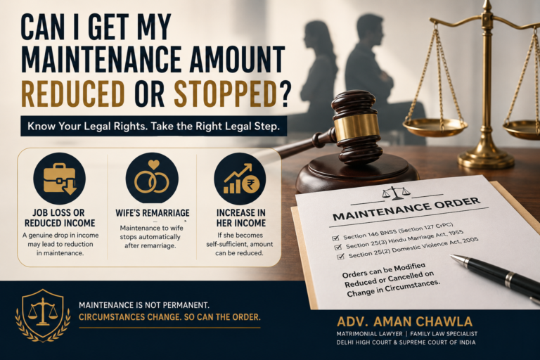 Can I Get My Maintenance Amount Reduced or Stopped?