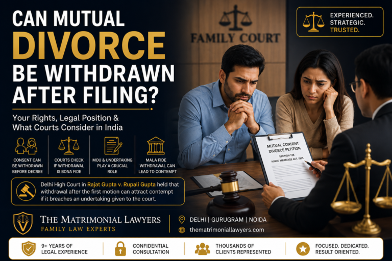 Can Mutual Divorce Be Withdrawn After Filing?