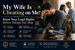 Husband seeking legal advice after discovering wife's infidelity in India.