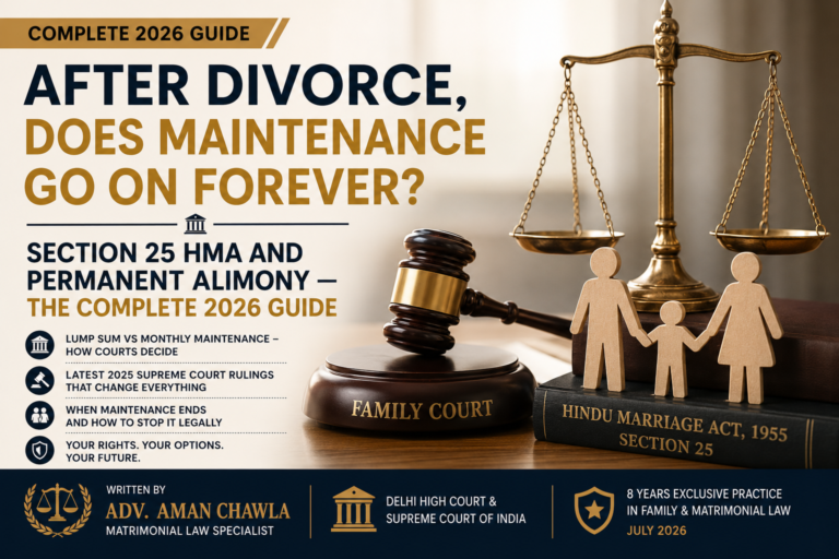 After Divorce, Does Maintenance Go On Forever? Section 25 HMA and Permanent Alimony — The Complete 2026 Guide.