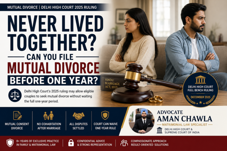 We Never Actually Lived Together. Do We Still Have to Wait a Year Before Filing for Mutual Divorce?