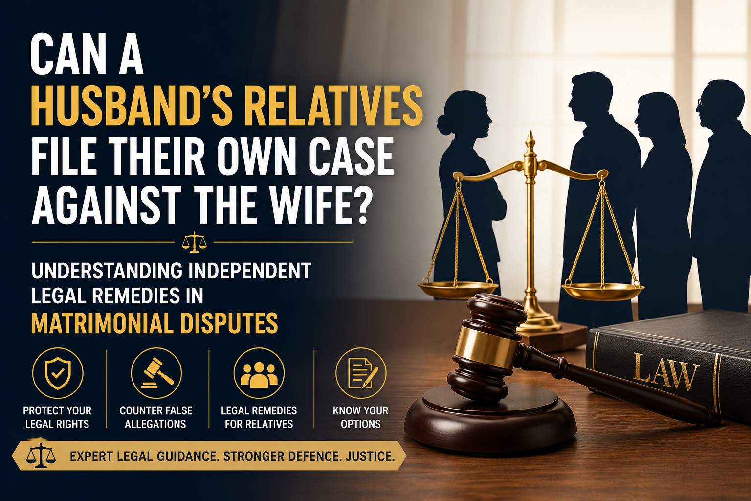 Can a husband's relative file a case against wife