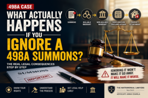 What happens if you ignore a 498A summons in India