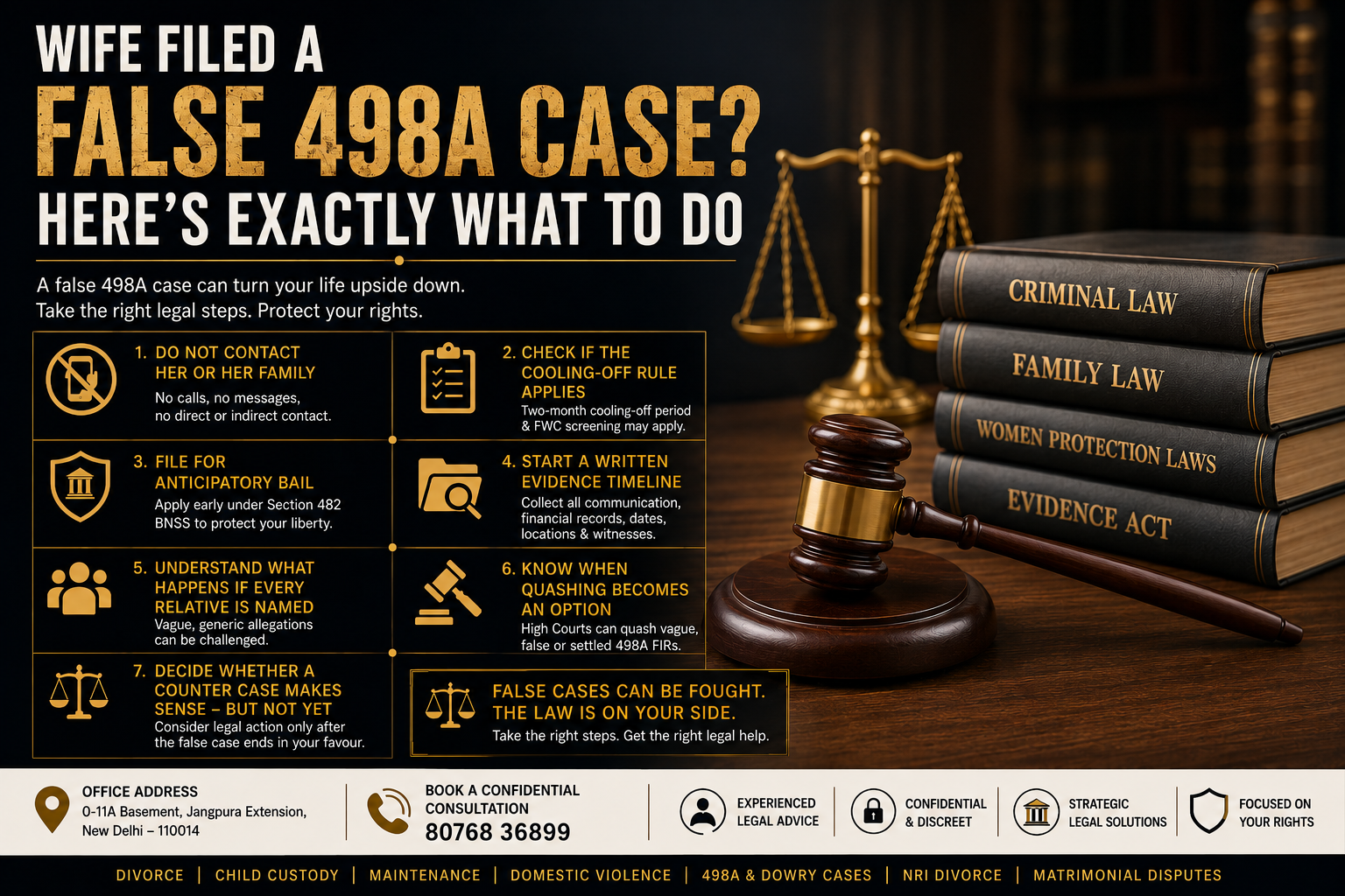 What to do if your wife filed a false 498A case in India