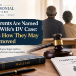 Parents named in wife's DV case and legal remedies to remove their names