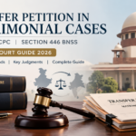 Transfer petition in matrimonial cases under Section 25 CPC and Section 446 BNSS