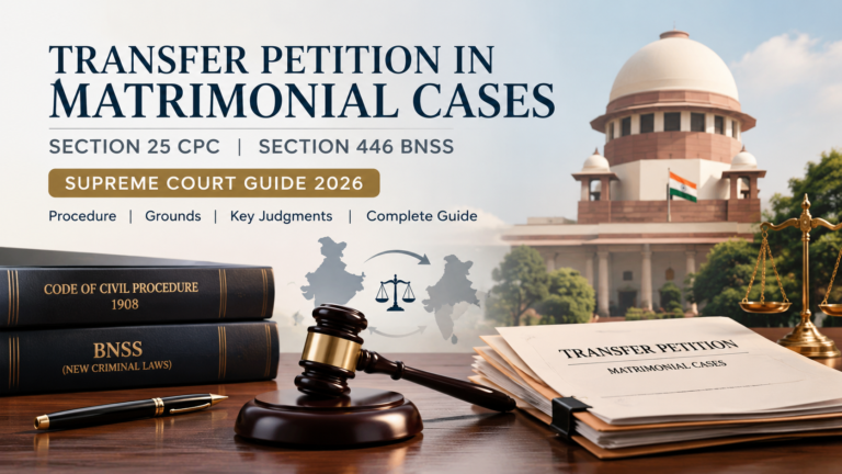 Transfer Petition in Matrimonial Cases: The Complete, Verified Guide