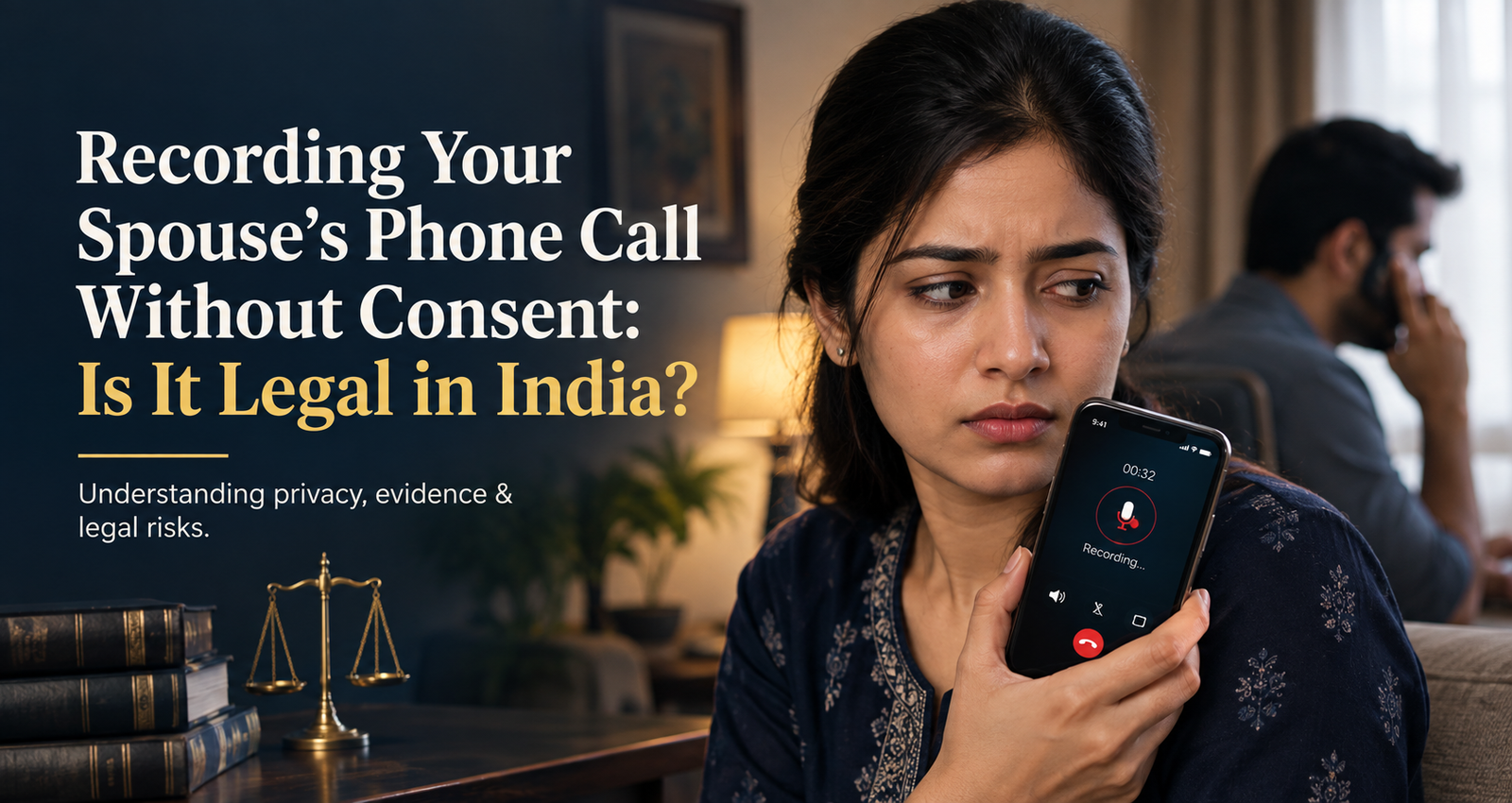 recording spouse during phone conversation in India