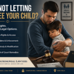 Wife not letting father see child and legal remedies for visitation rights in India
