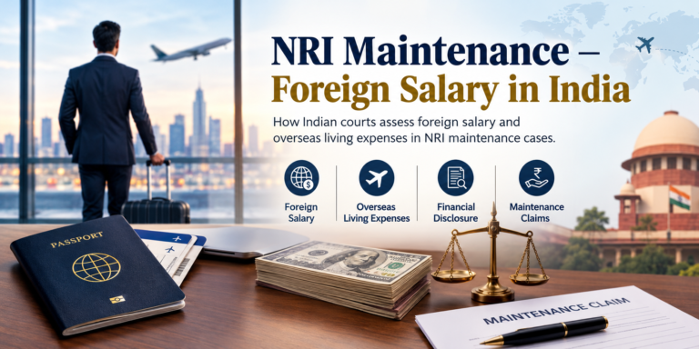 NRI maintenance and foreign salary in India