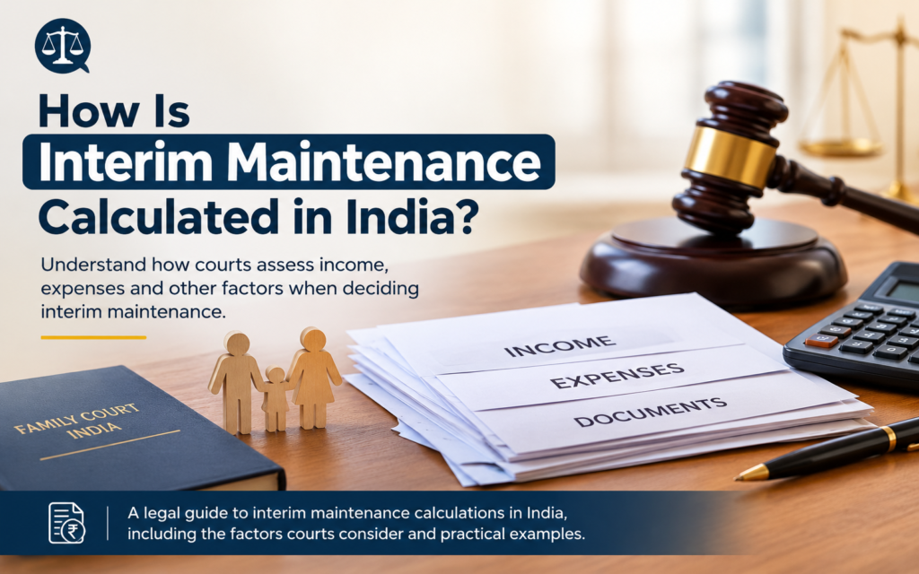How Is Interim Maintenance Calculated in India?
