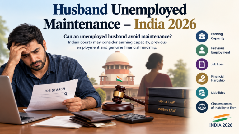 No Job, No Excuse: Can a Husband Avoid Maintenance by Saying He Is Unemployed?