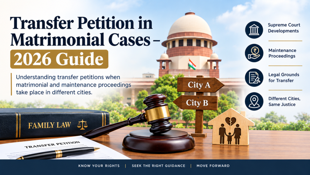Transfer Petition in Matrimonial Cases (2026): Can the Supreme Court Move Cases When Divorce, Maintenance and Other Proceedings Are Pending in Different Cities?