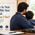 Wife not letting me see my child and seeking child visitation rights in India